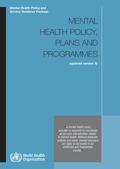  Mental Health Policy and Service Guidance Package: Monitoring and evaluation of policies and plans 