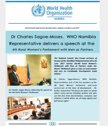 WHO Namibia July Newsletter: Vol 1 Issue 3 