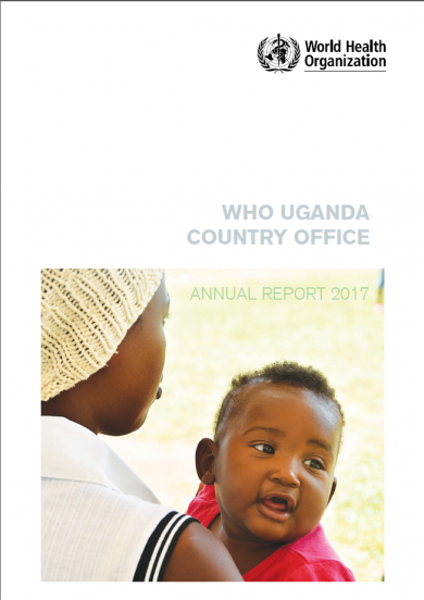 WHO Uganda Annual Report cover 