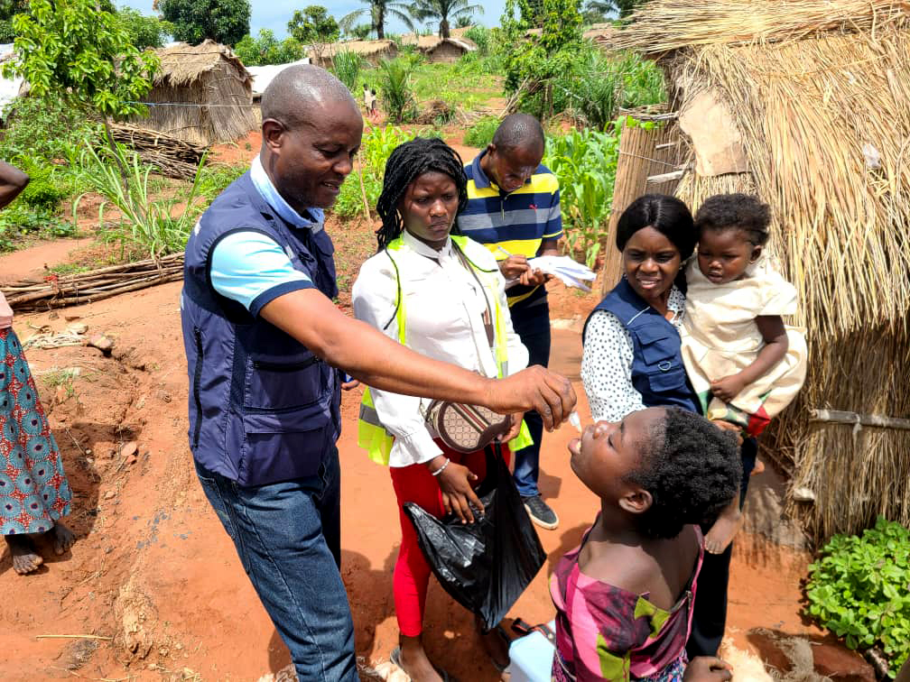 Vaccination orale choléra dans le village de Kifungo, zone de santé de Kalemie, dans la province du Tanganyika, au sud-est de la RDC