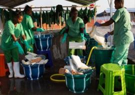 Ebola treatment centre in Maghuraka, Sierra Leone UNMEER/Martine Perret