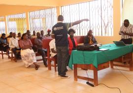 Participants during the training session in Kigoma