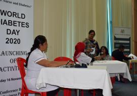 Commemorating the World Diabetes Day 2020 in Mauritius:  A sketch on "All you need to know on Diabetes" by Nurses