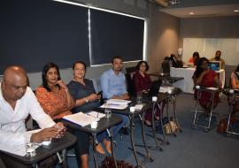 Laboratory professionals participating in the training of trainers on Quality Management Systems from 18-22 January 2021 in Mauritius
