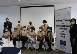  Some of the participants at the IDSR Training