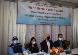 Launching of activities in the context of the World Mental Health Day 2021, Mauritius 