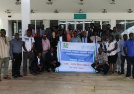 Group photo of partners and government officials from the human, animal and environmental health sector 