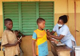 Vaccination des enfants cibles contre la méningite de type A au sein de l’Ecole Primaire Publique de Naninbou dans la commune de Tanguiéta (Département Atacora)