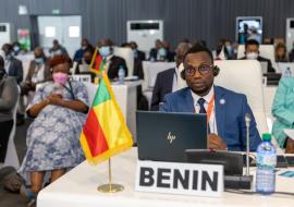 Prof Benjamin HOUNKPATIN, Ministre de la Santé participant au Comité Régional de l'OMS pour l'Afrique