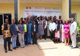 Participants at the Liberia's Joint Risk Assessment of Three Prioritized Zoonotic Diseases.