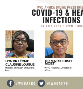WHO Africa Online Press Briefing on COVID-19 and health worker infections in Africa