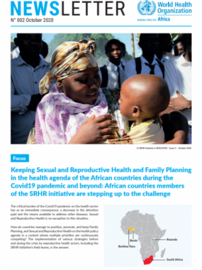 Sexual and Reproductive Health and Rights Newsletter - 2nd Issue - October 2020