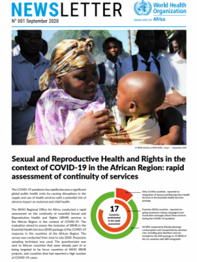 Sexual and Reproductive Health and Rights Newsletter - First Issue - September 2020