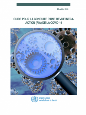 Guide pour la conduite d'une revue intra-action (‎RIA)‎ de la COVID-19, 23 juillet 2020