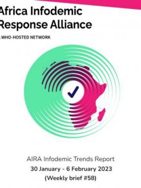 AIRA Infodemic Trends Report - January 30 (Weekly Brief #58 of 2023)