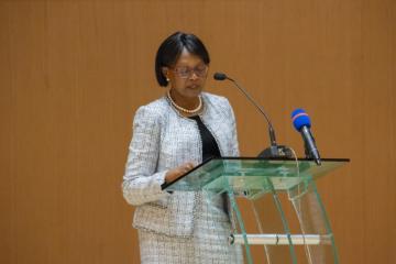 Dr Moeti speaking at the opening ceremony of the Congress of the African Society of Hematology