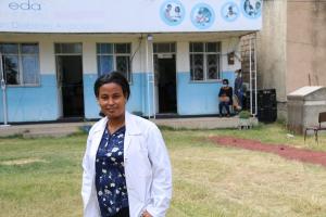 Nurse Ketsela Amare at the Ethiopian Diabetes Association