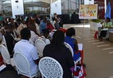 RD Dr Moeti during a townhall engagement with young people at the AHAIC meeting, March 6