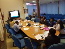 WHO AFRO Consultants facilitating the KPI training to KPI focal points and coordinator