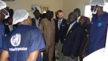 The high level delegates touring the maternity complex. Photo WHO