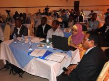 Participants during the training