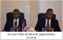 Dr Lucien TOKO, DC/MS et M. Serge AHISSOU, DC/MENC