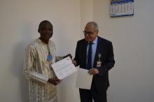 M. Aboubakar KOTO-YERIMA son certificat de participation
