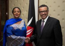  DG with Foreign Affairs Cabinet Secretary Ambassador Amina Mohamed after a meeting in her office in Nairobi