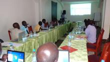 A cross section of participants during the training 