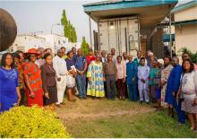 Group photograph of the African Regional Certification Commission team and staff of the Ibadan Polio laboratory