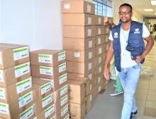 OVID-19 medical supplies donated to the Ministry of Health and Social Services 