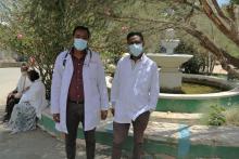 Dr Kahsay Gebremedhin and Gebremedhin Hadush work together to lead a dedicated team of health workers at Mekelle Hospital
