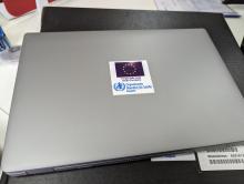 Um dos 64 computadores portáteis, financiados pela UE, destinados ao Ministério da Saúde com o apoio da OMS