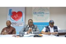 Table de séance de l'atelier bilan 2023 de Radio Santé Côte d'Ivoire