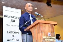The Minister of Health and Wellness, Dr Kailash Jagutpal, saying “prevention is a key element of this strategic plan. 40% of cancers can be avoided by adopting healthy lifestyles.”