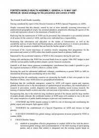  WHA40.26 Global strategy for the prevention and control of AIDS [102.76 kB]