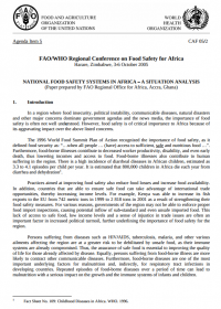 National Food Safety Systems in Africa - A situation analysis 