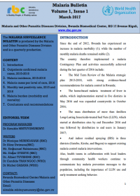 Rwanda - Malaria Bulletin Volume 1, Issue 1 March 2017 