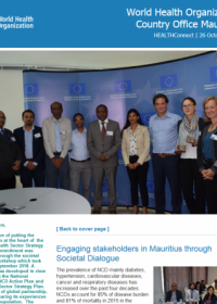 WHO Mauritius e-Newsletter 26 October 2018:  Engaging stakeholders through societal dialogue
