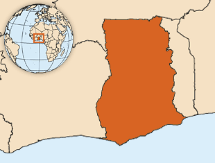 Map of Ghana
