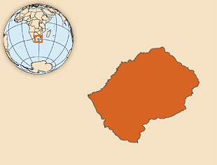 Map of Lesotho