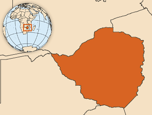 Map of Zimbabwe