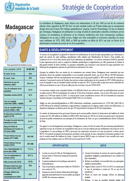 Un aperçu de la Stratégie de Coopération: Madagascar