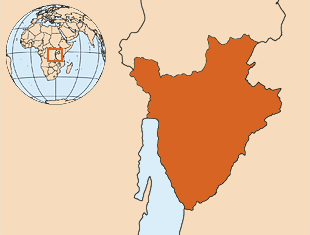 Map of Burundi