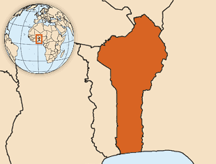 Map of Benin