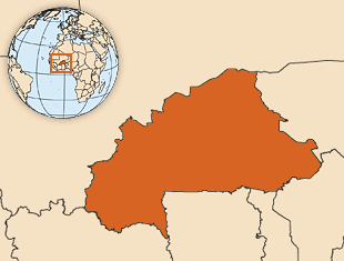 Map of Burkina Faso