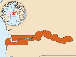 Map of The Gambia