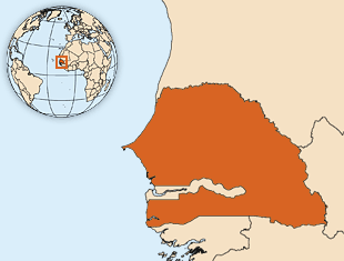 Map of Senegal