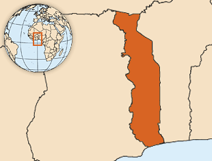 Map of Togo