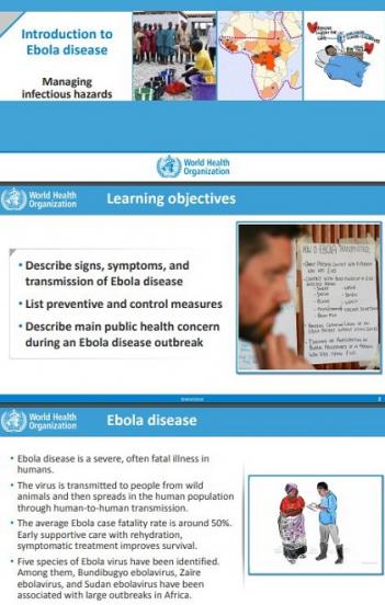 Introduction to Ebola disease: Managing infectious hazards 